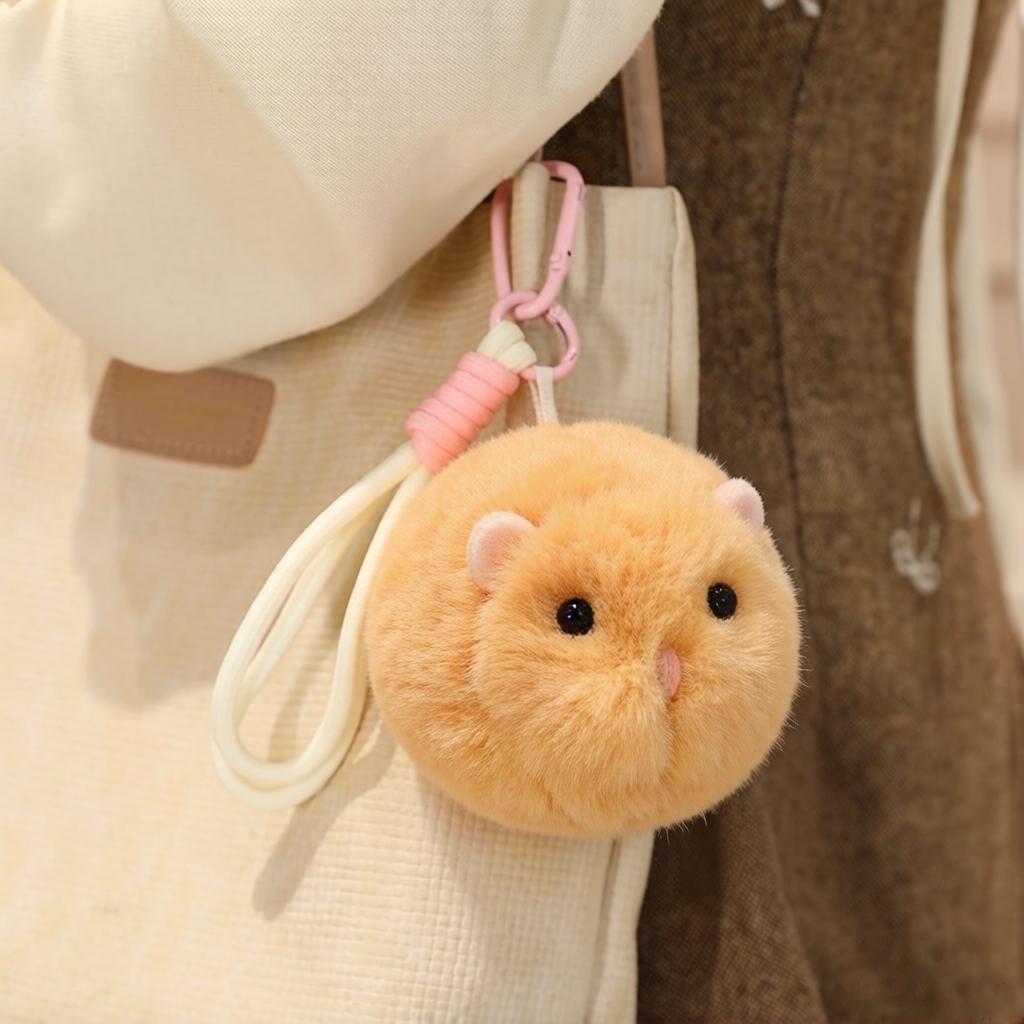 13/35cm Goldhamster Maus Plüschtier Stofftier Cartoon Liegendes Tier Puppe Vier Farben Weich Flauschig Beruhigendes Geschenk 13cm with loop