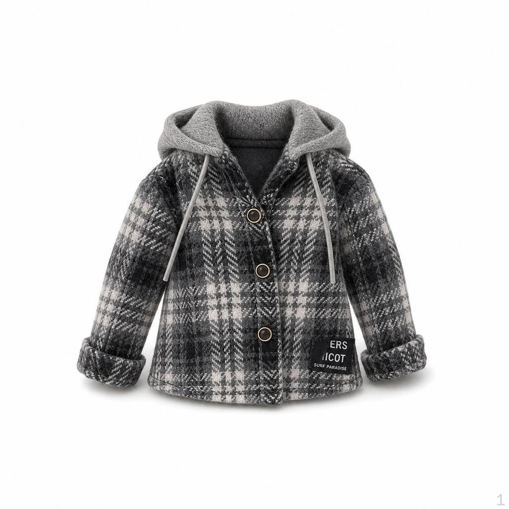 Blythe OB24 Azone19 BJD Doll Retro Plaid TwoPiece Style Coat