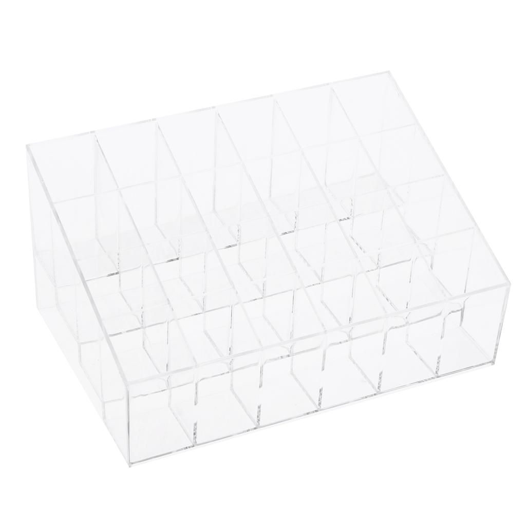 Buy 24 Slots Lipstick Holder Display Cosmetic Organizer Makeup Case at