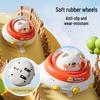 Kids Flying Saucer Pull-Back Toy Car - Educational Inertia Vehicle