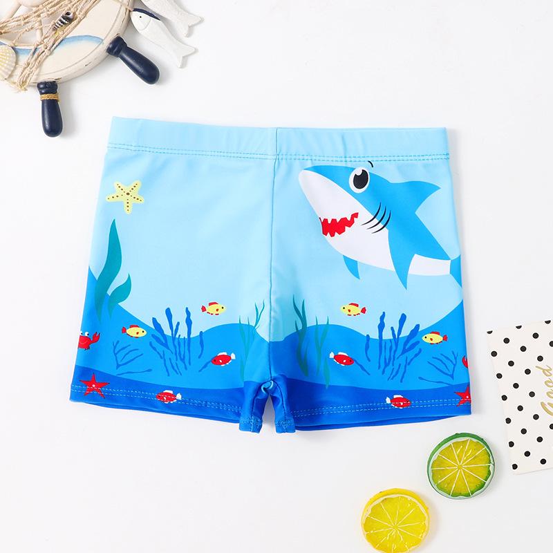 Cartoon Print Boys' Quick-Dry Swim Trunks - Small, Medium, Large