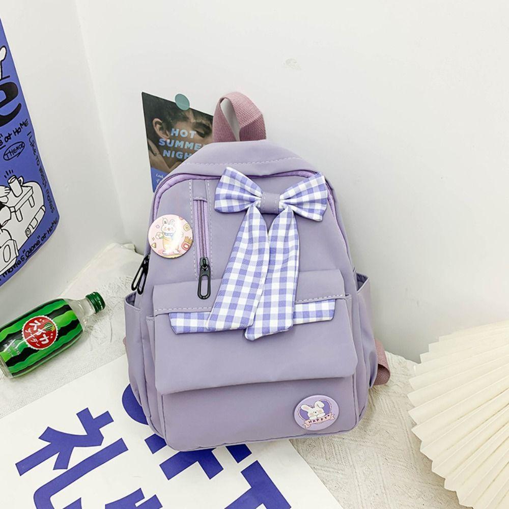 Elementary School Bow Backpack Large Capacity Students Bookbags Fashion School Bags