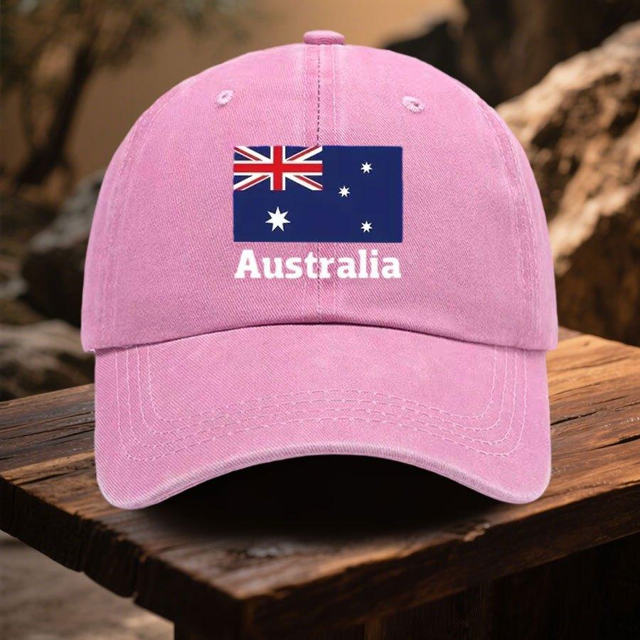 Pc Australia Flag Print Baseball Cap  Adjustable Outdoor Baseball Cap with Curved Brim Stylish and Versatile  Baseball Cap