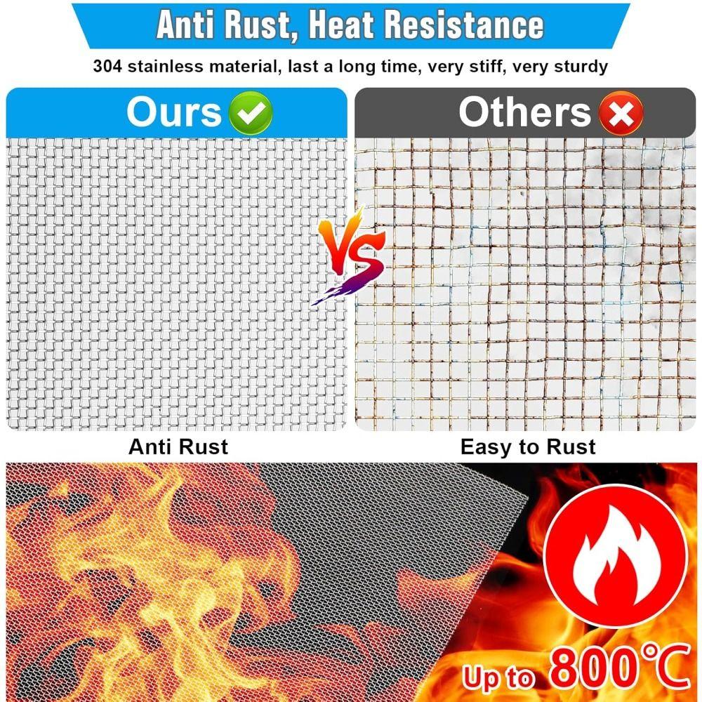 20 Mesh Wire Mesh Screen 31X21CM Sturdy No Rust Window Screen Mesh 15X21CM Stainles Steel Screening Filter