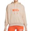 Nike X Atmos Collaboration WMNS NSW Circa Series Oversized Logo Hoodie Women Hoodie Pink Beige DM6776-200