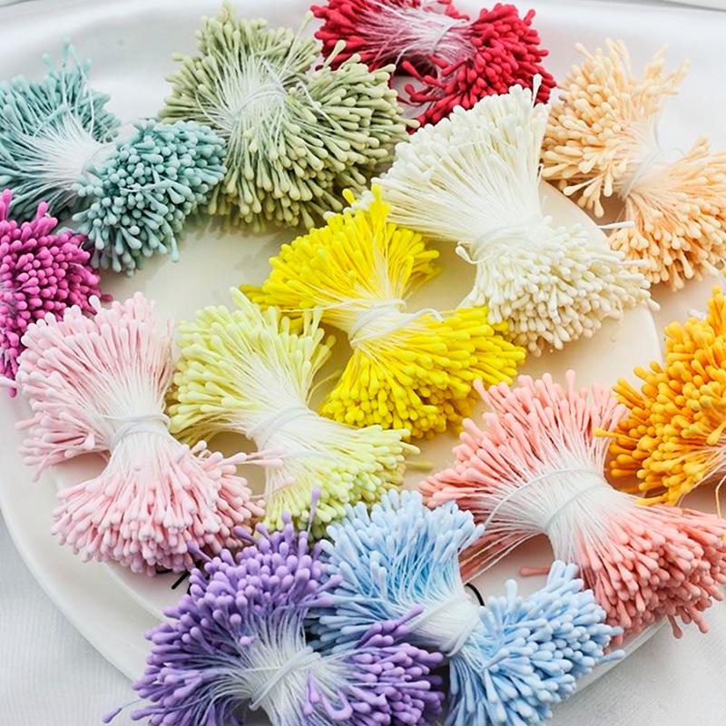 2mm Matte Stamen Hair DIY Accessories: Round Flower Center for Handmade Ornaments