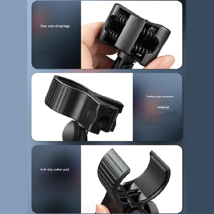 MultiPurpose Microphones Mount Spring Clip Holder Compatible 1/4Inch 5/8Inch Thread for 32-65mm Diameter Equipment