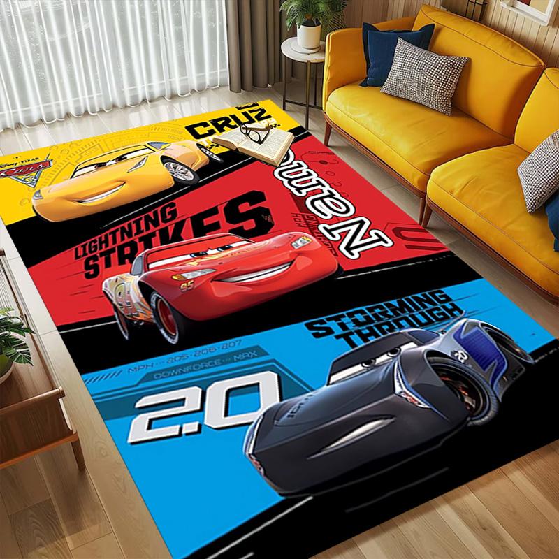 Personalized Name Car Adventure Living Room Non-Slip Area Rug Soft Carpet for Bedroom Kids Playroom Sofa,Office Home Decor Doormat