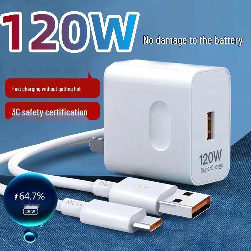 120W Fast Charger for All Android Devices - Compatible with Huawei & Honor