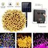 LED Solar String Light 7m 50 Lights 8 patterns Waterproof Fairy Garland String Lights Christmas Party Halloween Decorations