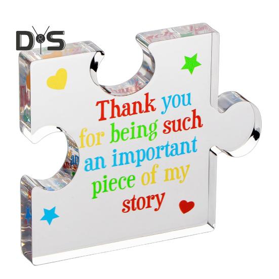 

Спасибо Пазл Акриловое Украшение Учитель Благодарность Подарок Домашний Офис Рабочий Стол Красочные Буквы Пазл Украшение Выпускной Сезон День Благодарения прозрачный