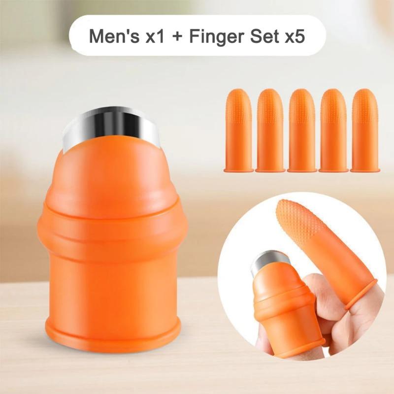 

2Set/12PCS Silicone Thumb Knife Professional Harvesting Plant Knife Cut-resistant Finger Set Vegetable Garden Garden Orchard Men*1PC