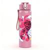 1PC Pink Tiger Ink Splash Art Print 750ml Color Plastic Sports Water Bottle Leakproof Flip Straw Lid Suitable for Sports Office Home Use