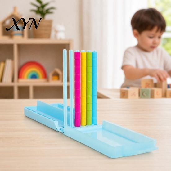 Jeu de tri et d'empilement 1/2 ensembles, Jeu de puzzle d'empilement d'anneaux arc-en-ciel pour le développement de la pensée logique Enfants Adultes, Jeu de plateau Défi Soirée en famille,