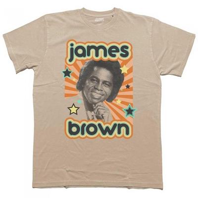 James Brown Unisex Adult Stars Cotton T-Shirt