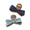 Korean Style Denim Bow Hair Clip - Versatile Shark Clip Accessory for Buns