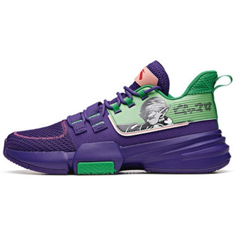 

new Dragon Ball Super x Anta Frivolous Series Low Top Basketball Shoes Men s Purple Green 44.5