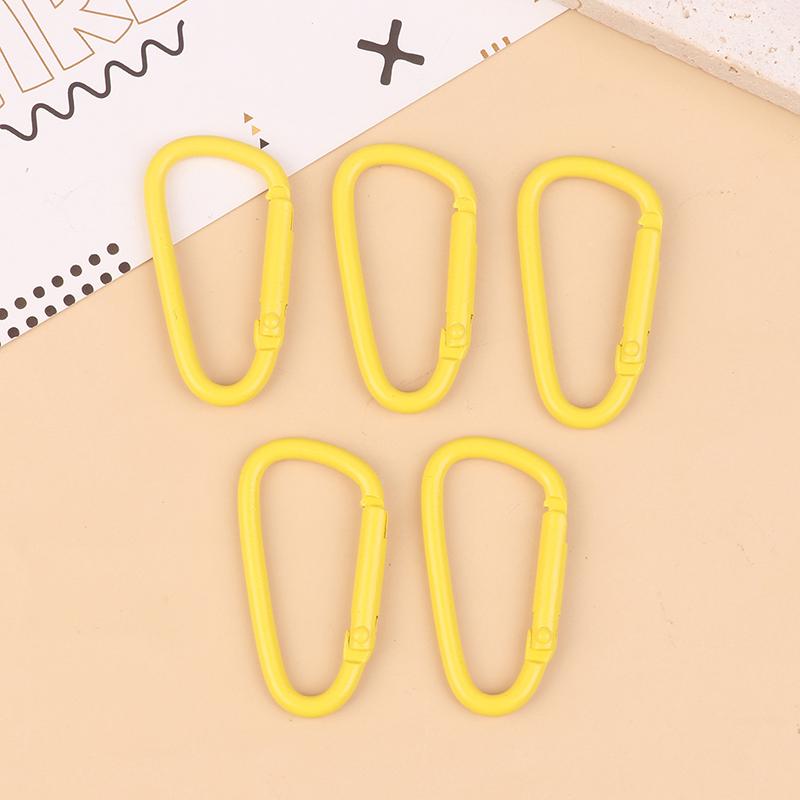 5 Stücke Aluminiumlegierung Bunte Karabinerschnallen Campingausrüstung Rucksackschnalle Wasserflasche Hängeschnalle Karabinerhaken Schlüsselanhänger
