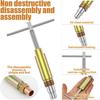 Compression Sleeve Puller Tool, Ferrule Remover for 1/2” Compression Fittings Only, Remove Nut & Ferrule of Pipe, Zinc-Plated Steel Plumbing Tools