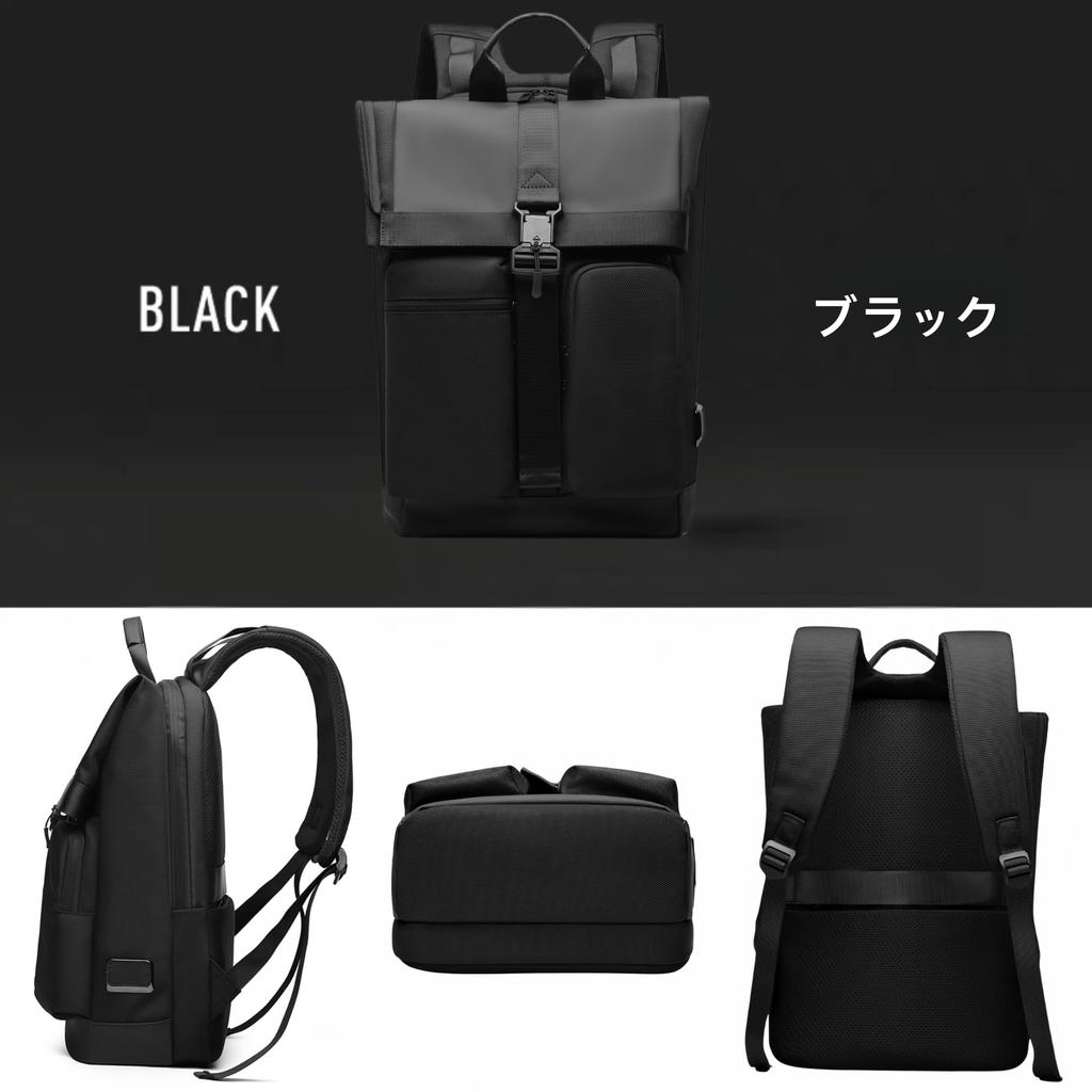 Flap Top Business Large Water PC A4 Commuting To Work or Business Job Flap Black [YCD] Men's Backpack, Stylish, Popular, Backpack, Capacity,