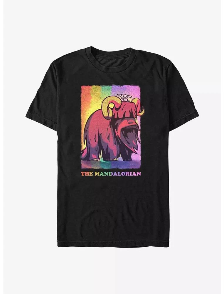 Star Wars The Unisexdalorian Bantha Ride Pride TShirt Unsiex Black S