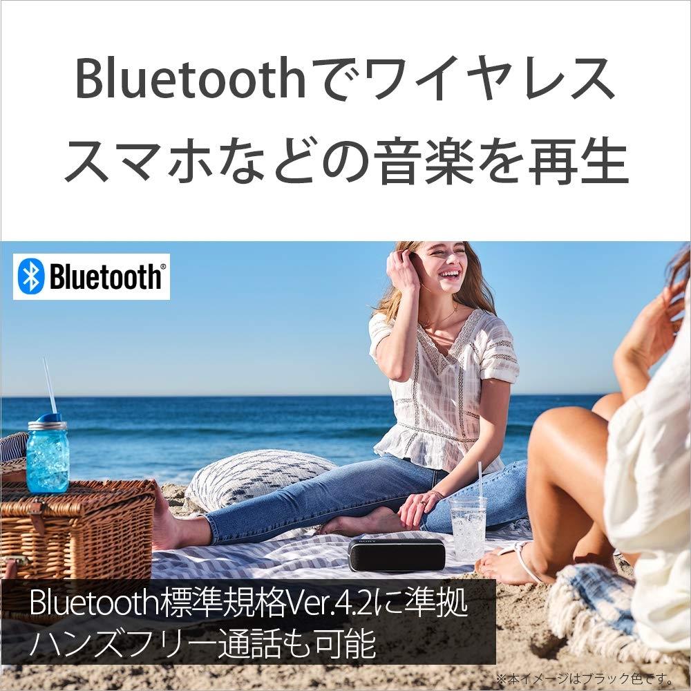 Sony Bezprzewodowy przenośny głośnik SRS-XB22: Wodoodporny Pyłoszczelny Odporny na rdzę Bluetooth Głęboki bas Z mikrofonem Do 12 godzin ciągłego odtwarzania