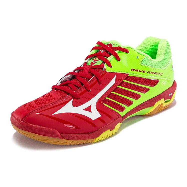 Mizuno Fang Rx2 Low-Top Badminton Shoes Unisex Shoes Red Green 71GA170501