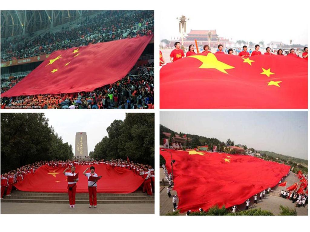 Extra Large Five-Star Red National Flag for Sports and Events