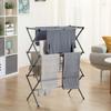 MODEZVOUS - Foldable and Extendable Metal Clothes Dryer - Foldable Drying Rack - Foldable Dryer - 3 Heights - 11 Bars - Resi[135]