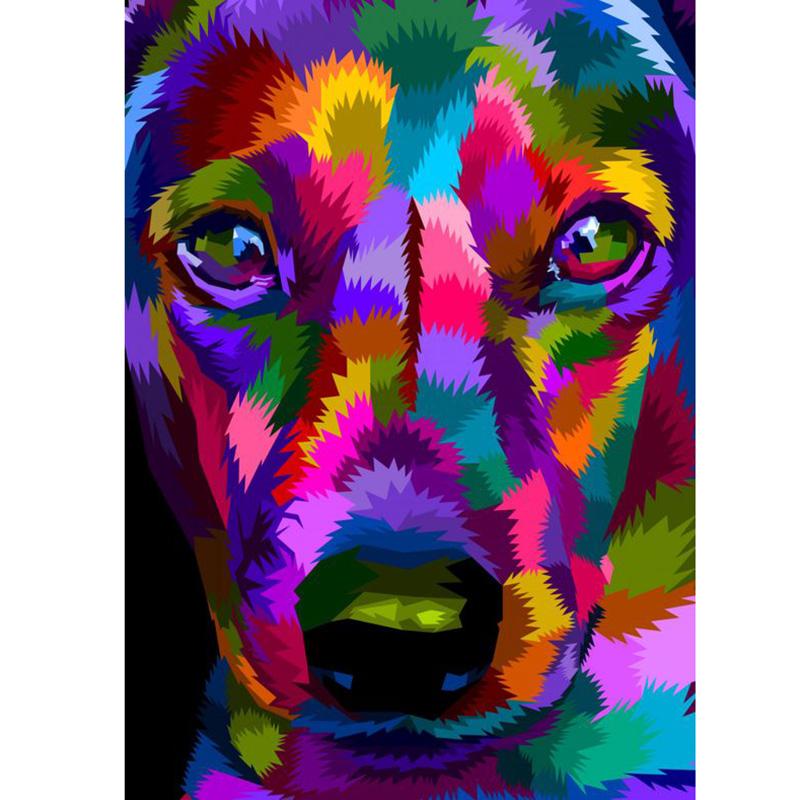 Oil Painting DIY 5D Diamond Painting Full Round Resin Cross Stitch Kits Cartoon Animal Diamond Embroidery Mosaic Handmade Gift