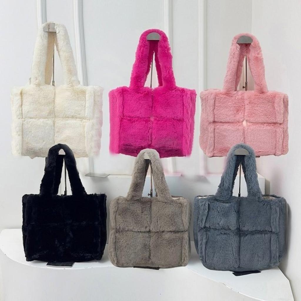 Tote Bag Women Fur Large Capacity Daily Commute