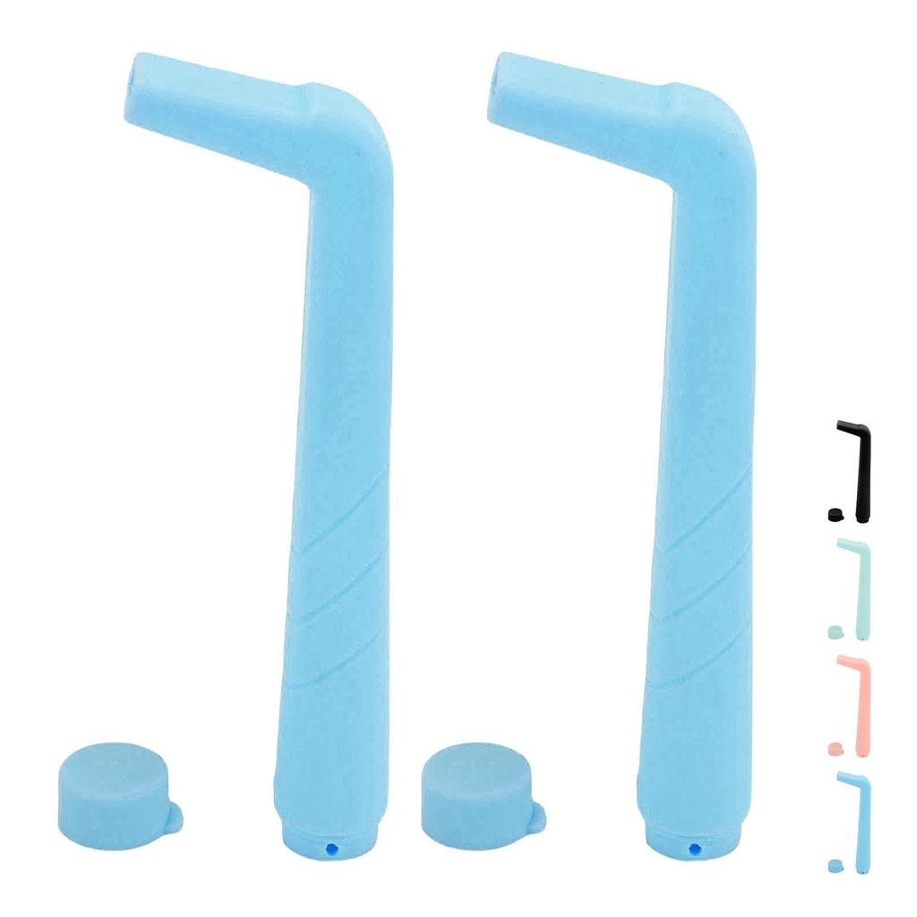2 Pcs Hiccup Straw Small Hole Flat Mouth Reusable Stop Hiccups Straw for Adults Kids