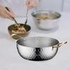 Korea Ramen Pot Instant Noodle Fast Heating Pan Dry Pots Double Ear Seafood Stainless Steel