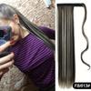 22 Inch Long Straight Ponytail Extensions Synthetic Fiber Hair Extensions Wrap Around Straight Ponytail Extensions For Women Hair Accessories