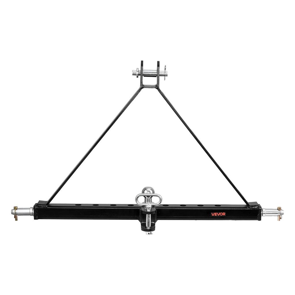 3 Point Trailer Hitch with Trailer Ball, 3 Pt Quick Hitch Attachment, Tractor Tow Drawbar Adapter, Compatible with Category 2 Tractor, Kubota,