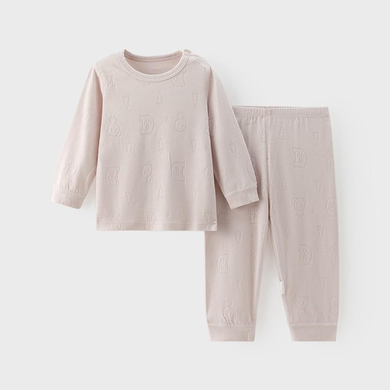 Baby Long Sleeve Pajama Set Toddler Kids Cotton Blend Underwear Neutral Boys Girls Winter Home Wear