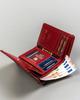 Classic, small women's wallet made of natural leather - Peterson