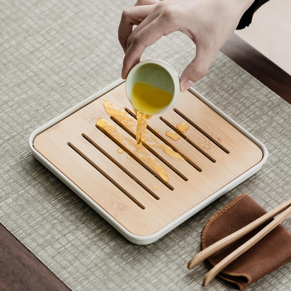 Portable Bag, Travel Kung Fu Tea Set, Ceramic Xishi Pot, One Pot, Two Cups, Four Cups Set, Creative Gifts.