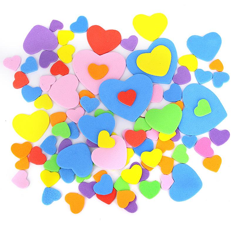 Bunte handgemachte DIY EVA Schwammaufkleber Kinderhandwerksmaterialien Selbstklebender 3D Aufkleber