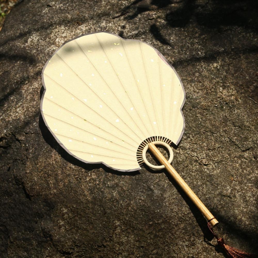 Bamboo Handle DIY Fan Blank DIY Hand Painted Fan Painting Versatile Round Fan