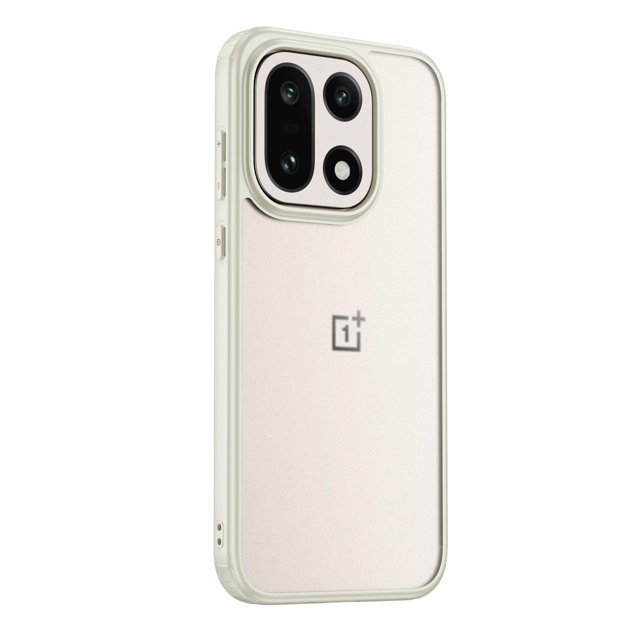 

Матовый прозрачный магнитный чехол с эффектом «кожи» для OnePlus 15, противоударный, не желтеющий, с защитой камеры, с поддержкой беспроводной зарядки OnePlus 15 бежевый