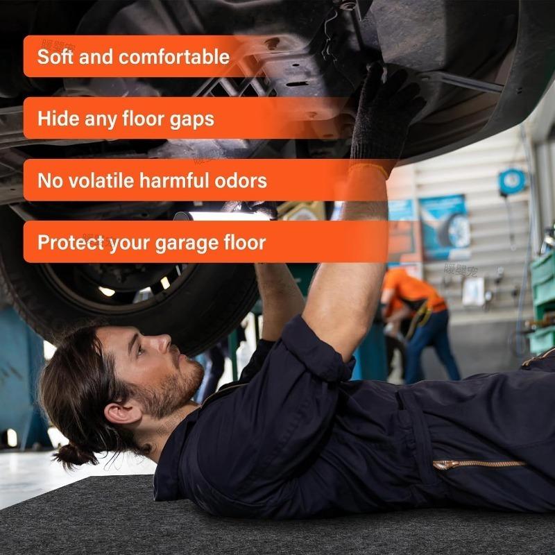Car Repair Pad Mat Felt Floor Mat Garage Water-absorbent and Oil-proof Car Repair Mat Anti-slip Anti-spill Oil Mat Car Trunk Mat