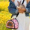 Small Animal Carrier Bag Warm Cold-Weather Pouch Bunny Travel Carrier For Camping Moving Commuting Chinchilla Chameleon Reptile