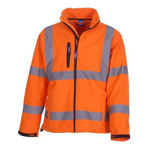 Yoko Unisex Voksen Hi-Vis Softshelljakke