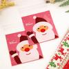 100pcs- Santa Cookie Hot Seal Bags Handmade Candy Nougat Biscuit Packaging Christmas New Year Party Decoration Supplies Zipper B