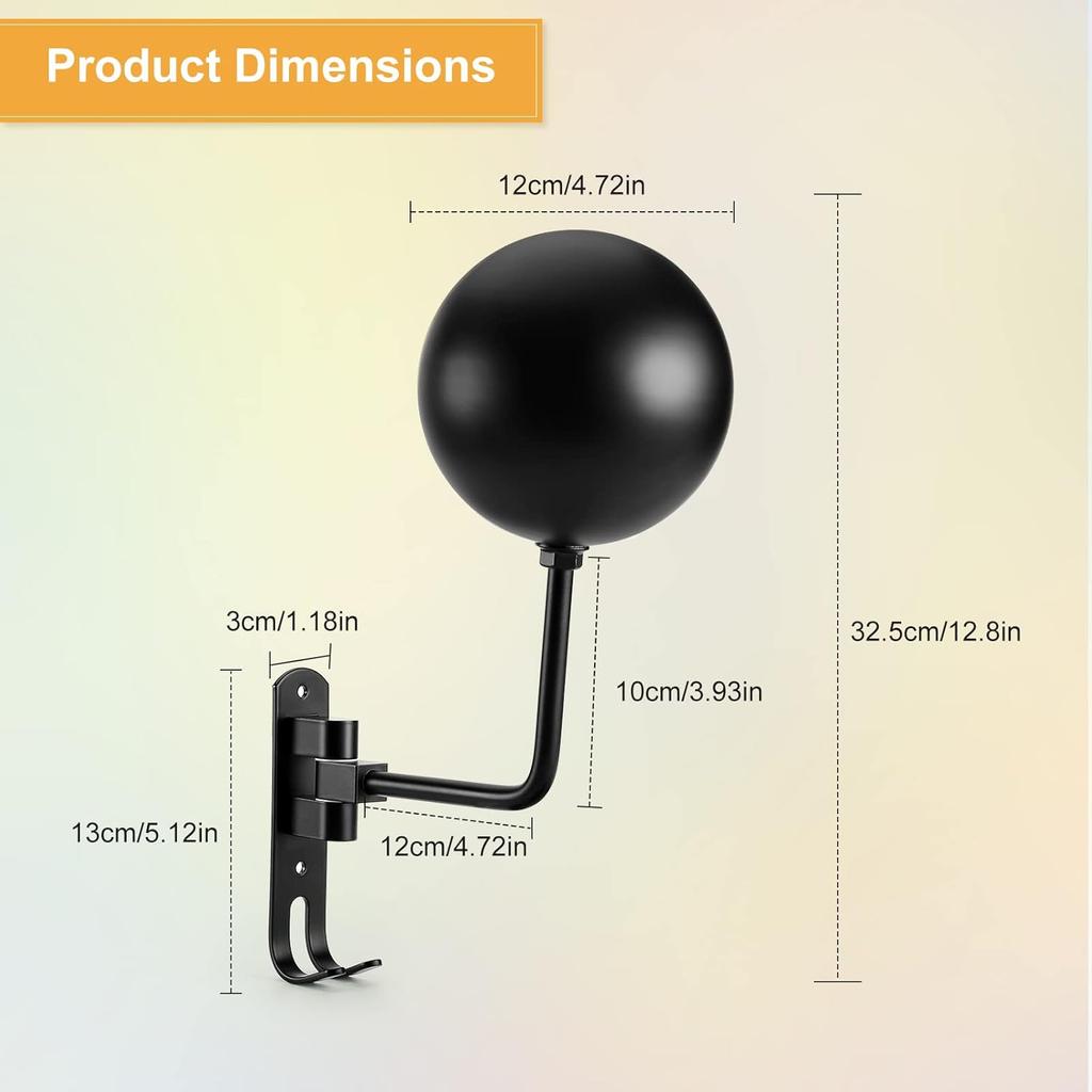 Motorcycle Helmet Holder, Helmet Rack Wall Mount 180 Degree Rotation Helmet Hanger with Double Hook for Coats, Caps, Hats, Motorcycle Accessories