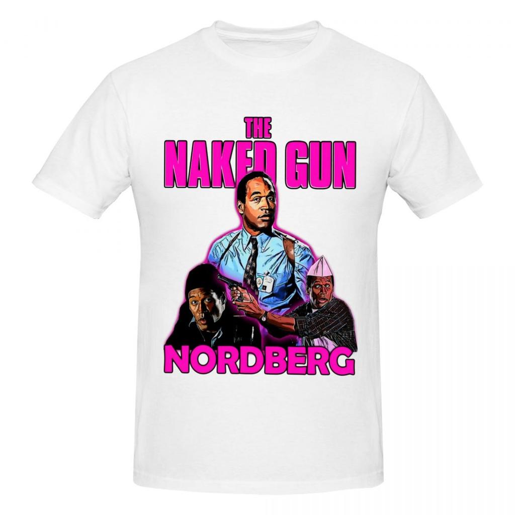 T-shirt Unisexe Nordberg The Naked Gun Streetwear Coton Manches Longues Oversize Chemises Personnalisées