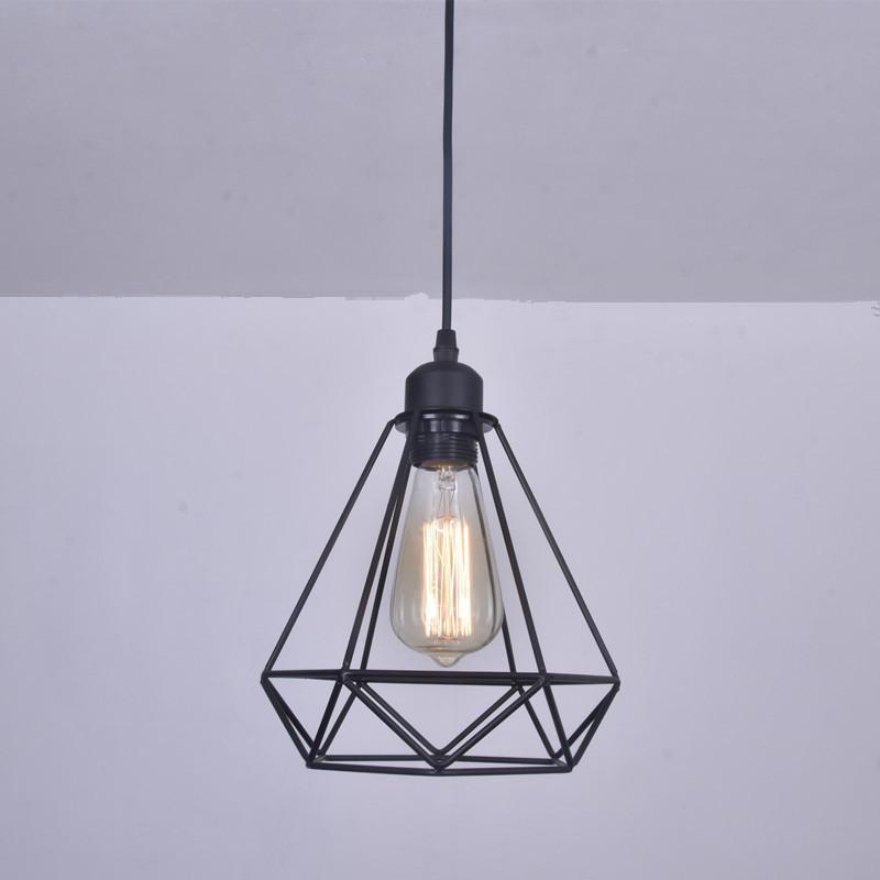 Retro Industrial Ceiling Lampshade Metal Wire Lamp Guard Cage Frame Shade Cover DIY Accessories Decoration Home Restaurant Light
