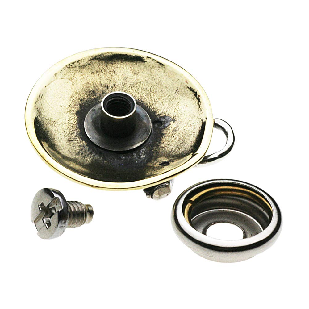 [Cenote] Black Panther Concho Button [Silver Accessory] s0011