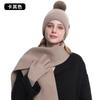 Womens Winter Warm Knit Hat Scarf Glove Set Alpaca Blend Thick Lined Ear Protection Accessory Cold Weather